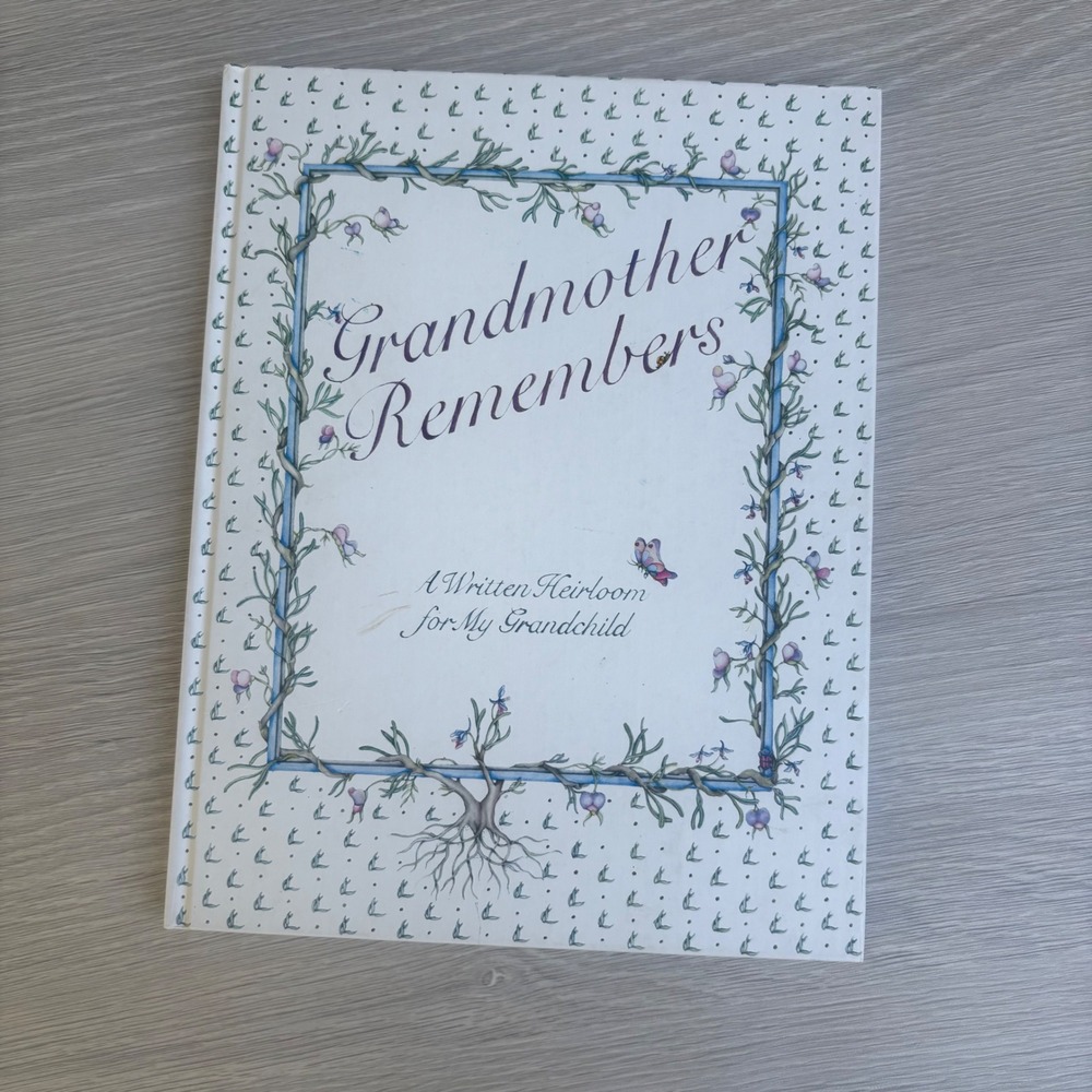 Grandmother Remembers White 1983 Heirloom Journal Bookg Stewart Tabori & Chang